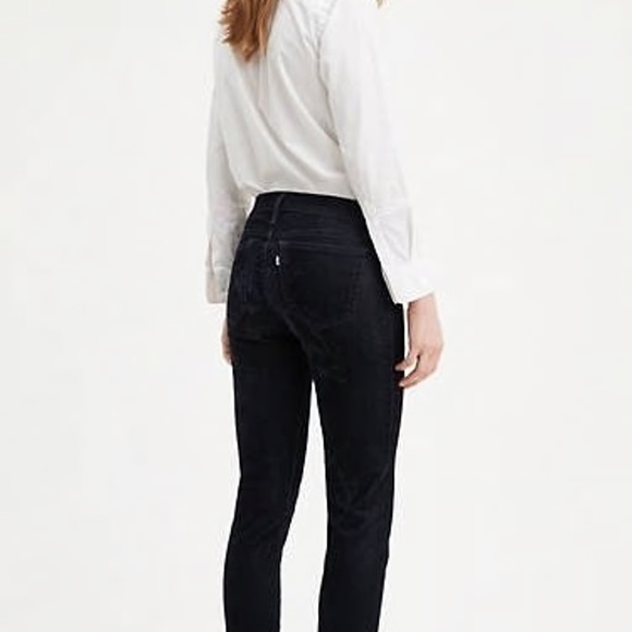 RARE Levi’s Made and Crafted Lace-Up Cigarette Slim Velvet Denim Jeans - Picture 4 of 8